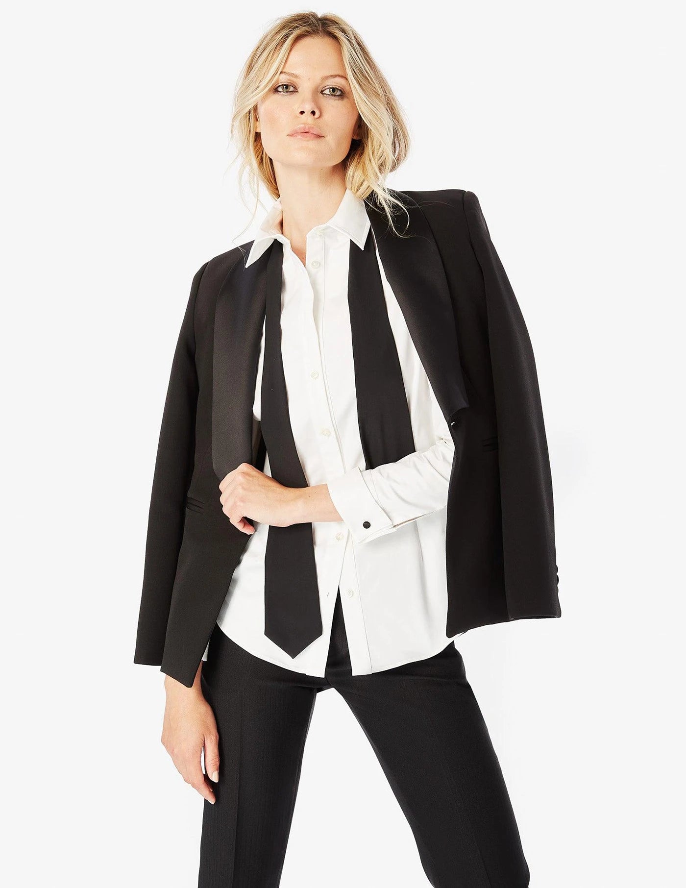 Panayiota - Shawl Lapel Tuxedo Blazer - Day to Night