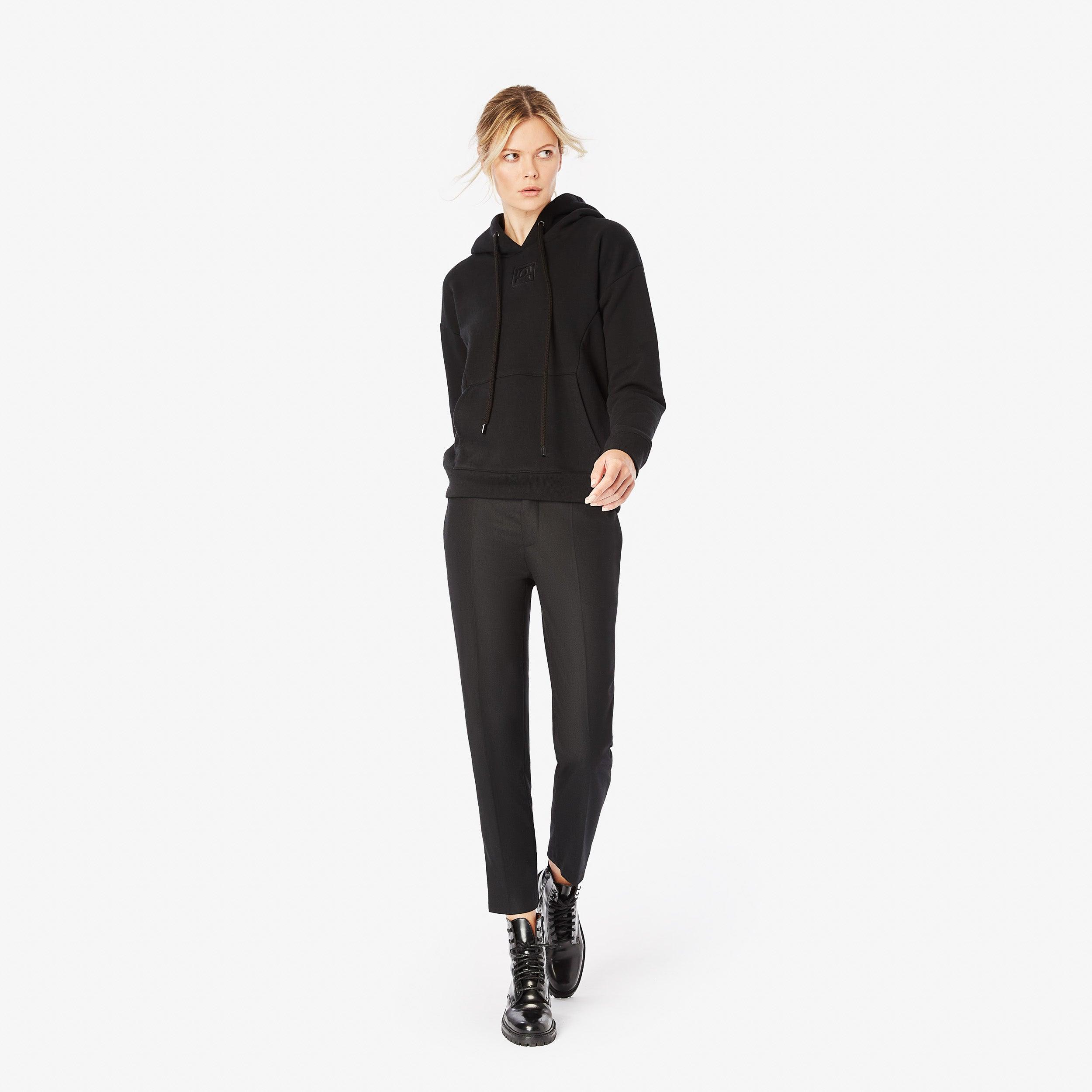 Hoodie Embroidered - Panayiota, P-WRS1-HOODIE-BLK-XS
