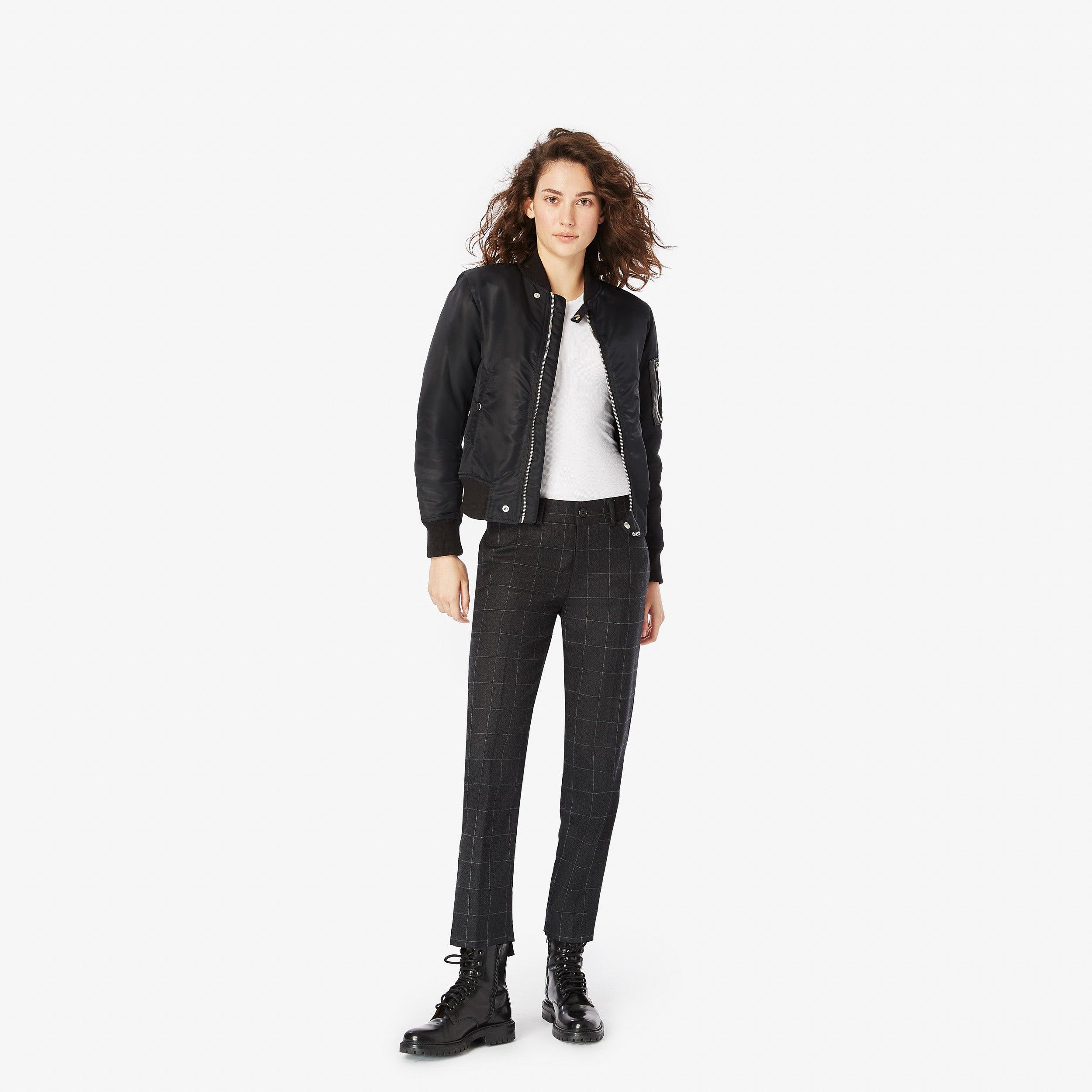 Slim-Leg Wool Pants - Panayiota, P-WRS1-CASPNT-CHA-0