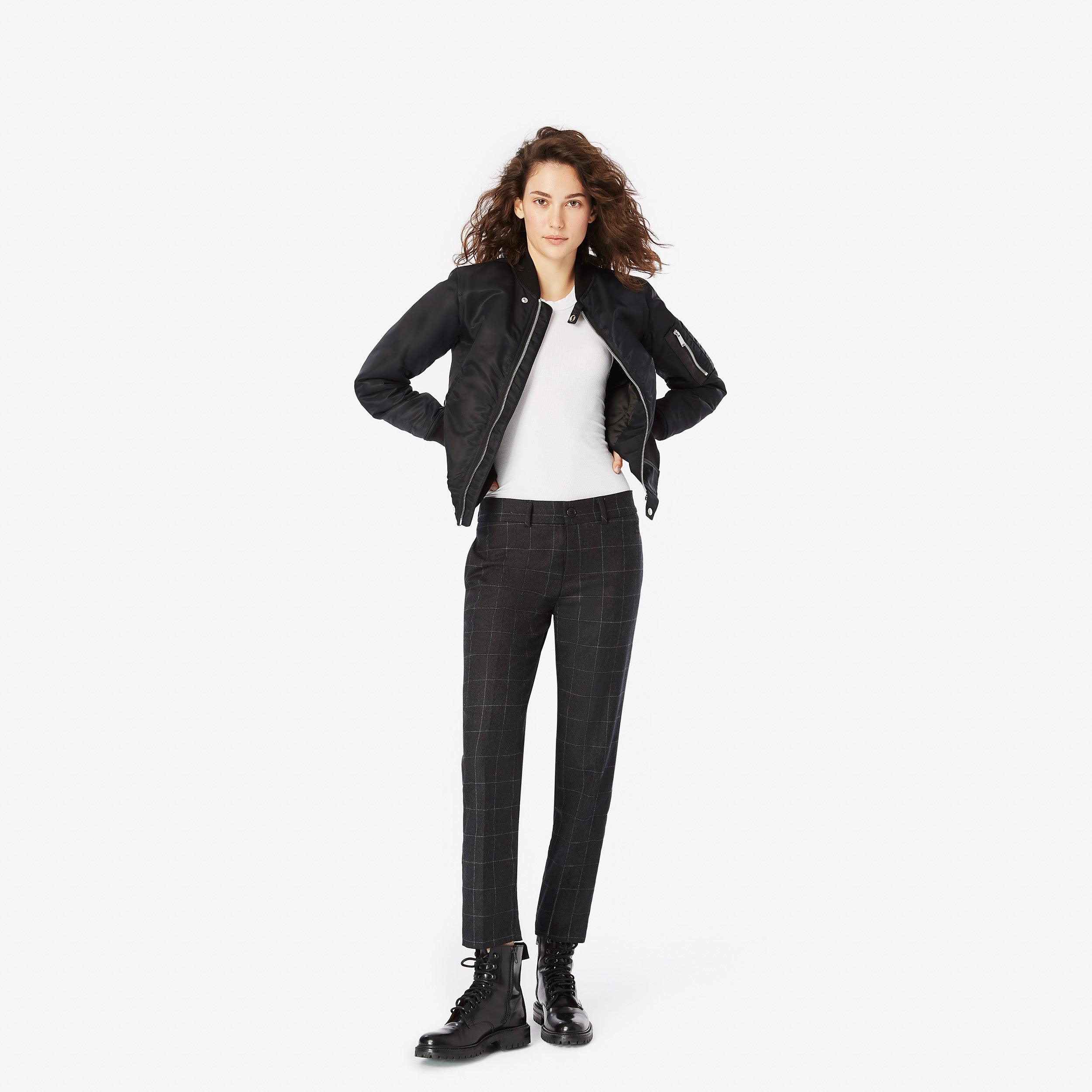 Slim-Leg Wool Pants - Panayiota, P-WRS1-CASPNT-CHA-0